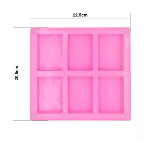 Silicone Soap Mold, DIY Soap Molds, Rectangle Baking Mold Cake Pan Biscuit Chocolate Mold for Homemade Craft