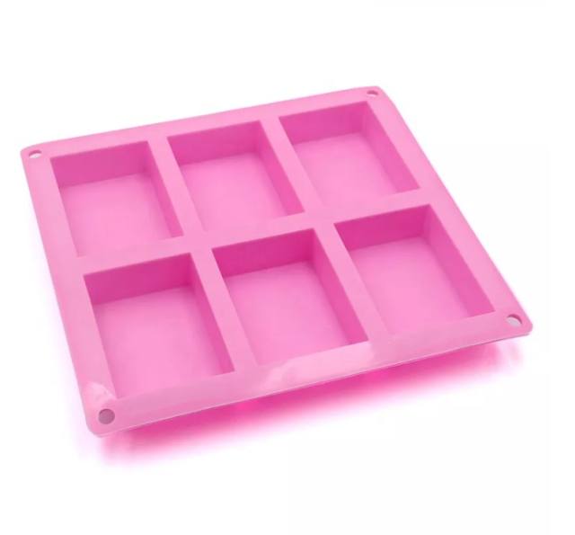 Silicone Soap Mold, DIY Soap Molds, Rectangle Baking Mold Cake Pan Biscuit Chocolate Mold for Homemade Craft