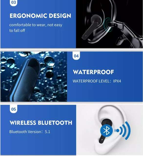 BT01 2 in 1 small mobile music dj loud stereo bluetooth earbuds and speaker box mini outdoor wireless portable bluetooth speaker