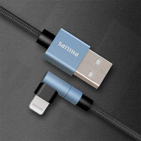 Philips original fast mini smart MFI nylon bracelet charging data cable usb cell phone for iPhone apple charger cable