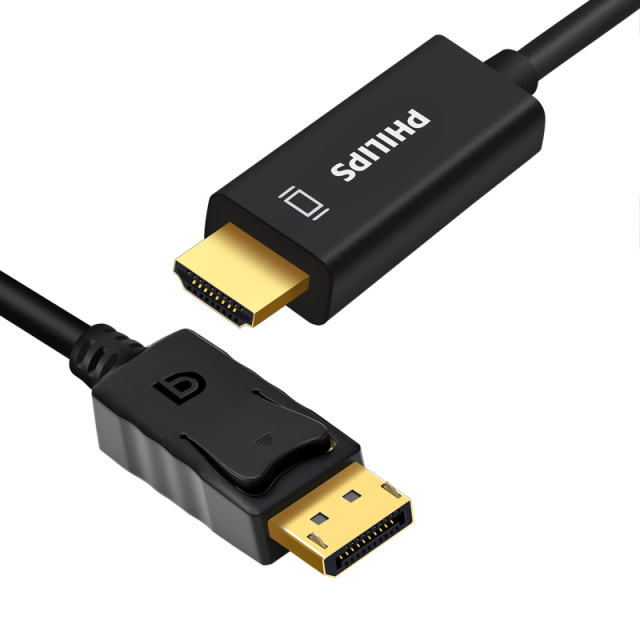 Philips DP to HDMI Cable 4K DisplayPort Male to HDMI Male Cable SWA3129A