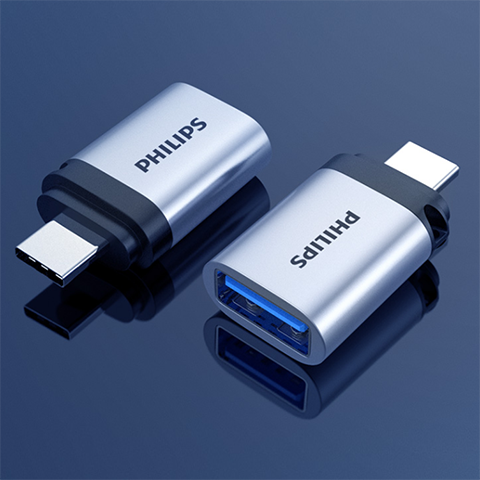 Philips aluminum alloy usb 3.0 to type-c otg adapter usb female to usb c connector type c otg adapter for mobile phone SWR3001A
