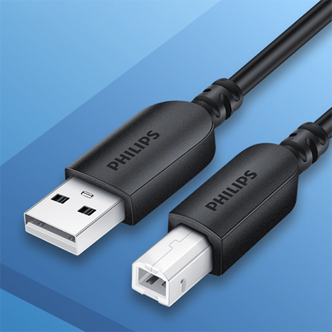 Philips print Cable B USB 2.0 Type A to Male to Male Printer Cable 1m/1.5m /2m /3m SWR1525C