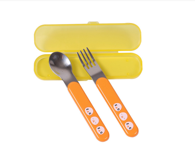 Kids stainless steel spoon and fork