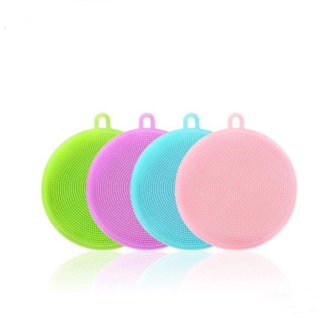 Silicone Cleaning Brushes Soft Silicone Scouring Pad