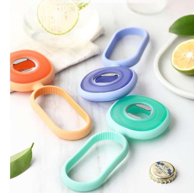 Silicone bottle beer opener