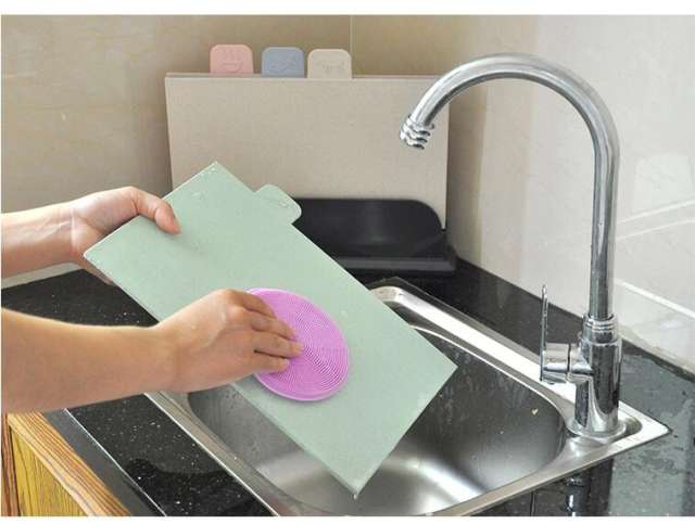 Silicone Cleaning Brushes Soft Silicone Scouring Pad