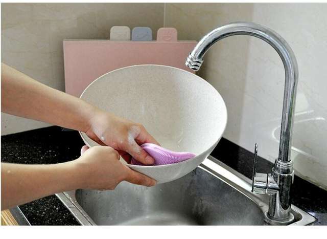 Silicone Cleaning Brushes Soft Silicone Scouring Pad