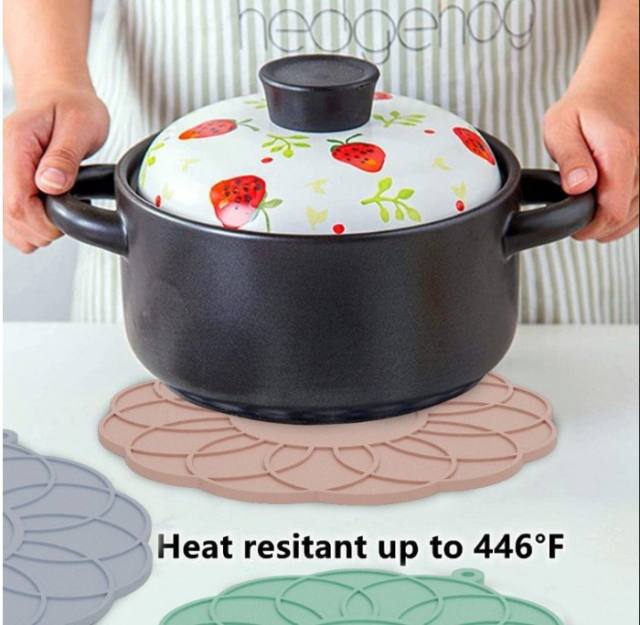 Insulation Mat Table Mat Kitchen Household Anti-scald Heat Resistant Light Luxury Silicone Pot Bowl Coaster Plate Mat Vegetable Mat