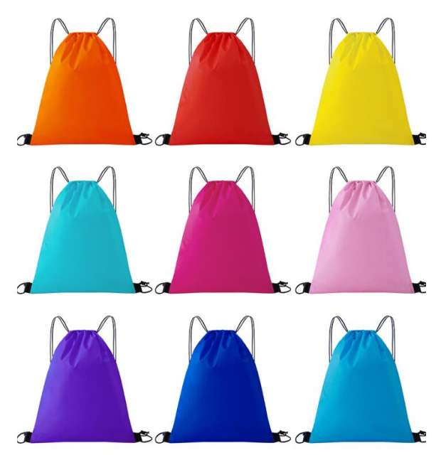 OEM Polyester Waterproof Sports Drawstring Backpack Bag