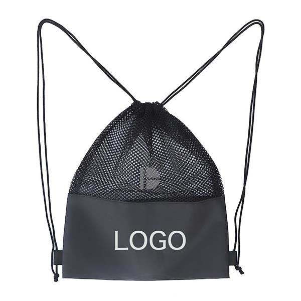 Mesh Drawstring Backpack