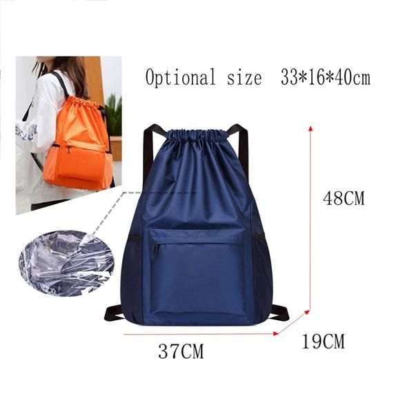 Drawstring Backpack Sports Gym Bag Travel Sportpack