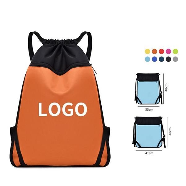 Drawstring Backpack Sports Gym Bag Travel Sportpack