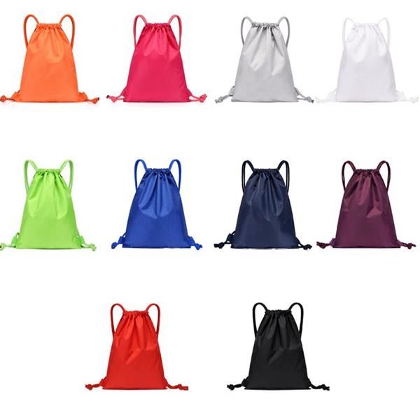 Drawstring Backpack Sports Gym String Bag Travel Daypack