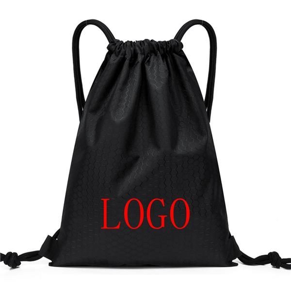 Drawstring Backpack Sports Gym String Bag Travel Daypack