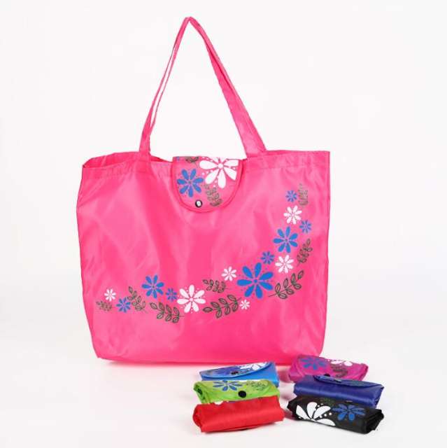 Foldable buckle tote bag