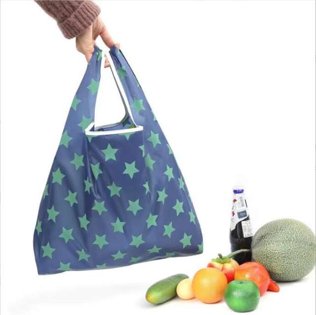 Canvas foldable shopping bag