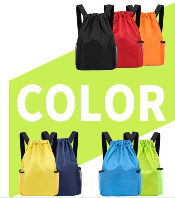 Double shoulder drawstring logo Storage bag