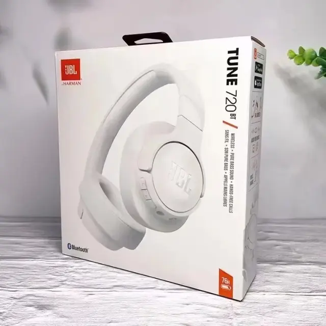 Original JBL HEADPHONES TUNE 720BT Wireless BT 5.0 Headphones Pure Bass Earphone Noise Reduction Gaming Sports Headset Handsfree Mic Original JBL HEADPHONES TUNE 720BT