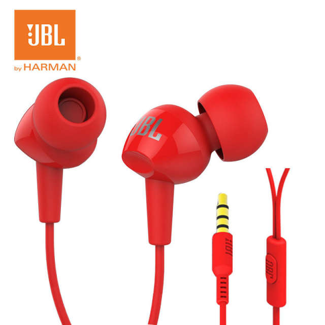 Original JBL C100SI Wired Earphones Music Deep Bass Sports Headset 3.5mm Jack In-line Control Handsfree C100si JBL Headset