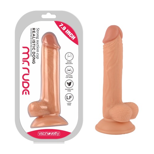 Mr. Rude 7.9”Realistic Dong Flesh