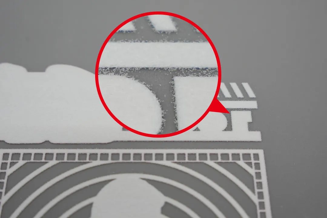 DTF Pattern edge powder