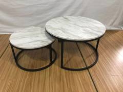 Tv Cabinet Marble Desktop Coffee Table Modern Style Suitable For Living Room