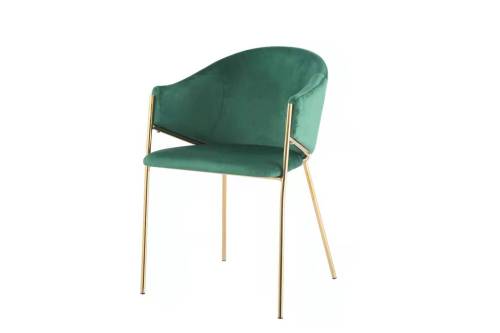 Hot Selling Cafe Dining Chair Modern Metal Leg Dining Chair Modern Velvet Restaurant Dining Chair