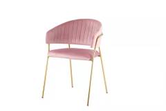Hot Selling Cafe Dining Chair Modern Metal Leg Dining Chair Modern Velvet Restaurant Dining Chair