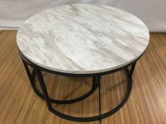Tv Cabinet Marble Desktop Coffee Table Modern Style Suitable For Living Room