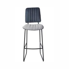 High quality fashion young people metal bases velvet bar stool legs footrest covers chair