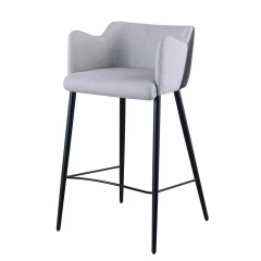 2022 Nordic Exclusive Classic Plywood Frame Velvet Barstool for Kitchen Dining Room Restaurant
