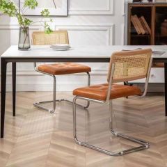 Factory Sale Hotel Cheap Rattan Aluminum Dining Chair Rope Garden Chair Nordic Style