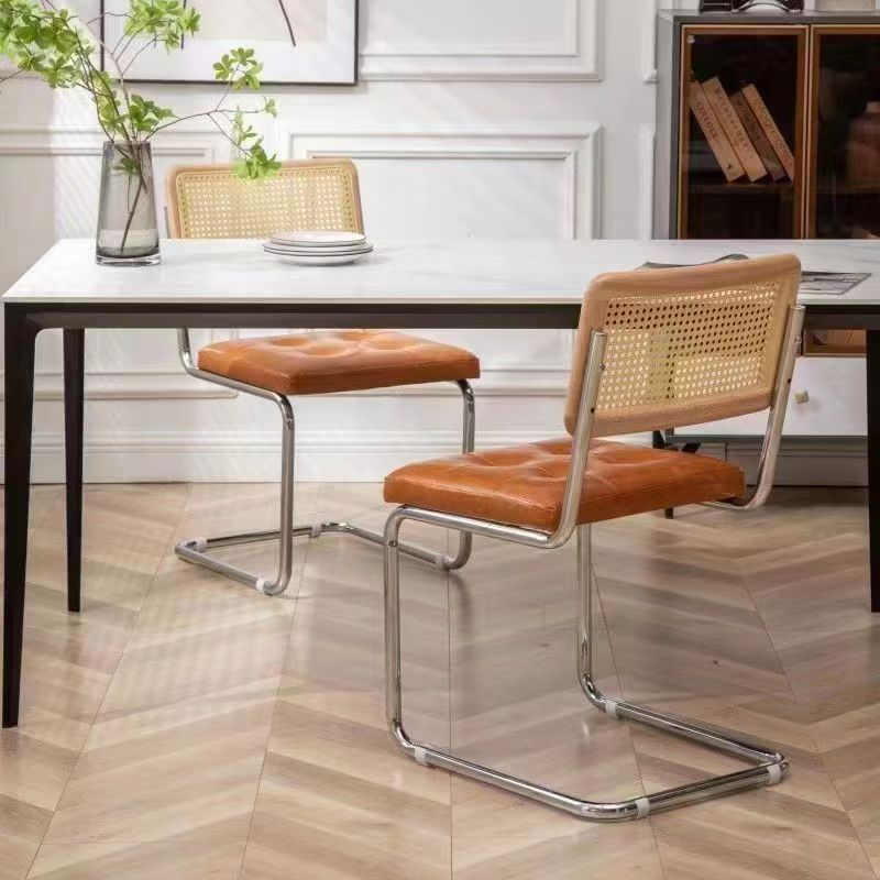 Factory Sale Hotel Cheap Rattan Aluminum Dining Chair Rope Garden Chair Nordic Style