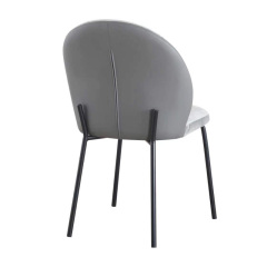 Wholesale modern designer classic style furniture armless stainless steel foot restaurant dining room chair for home