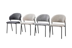 Hot Selling Cafe Dining Chair Modern Metal Leg Dining Chair Modern Velvet Restaurant Dining Chair
