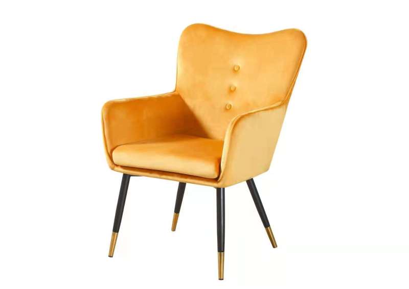 Velvet armchair