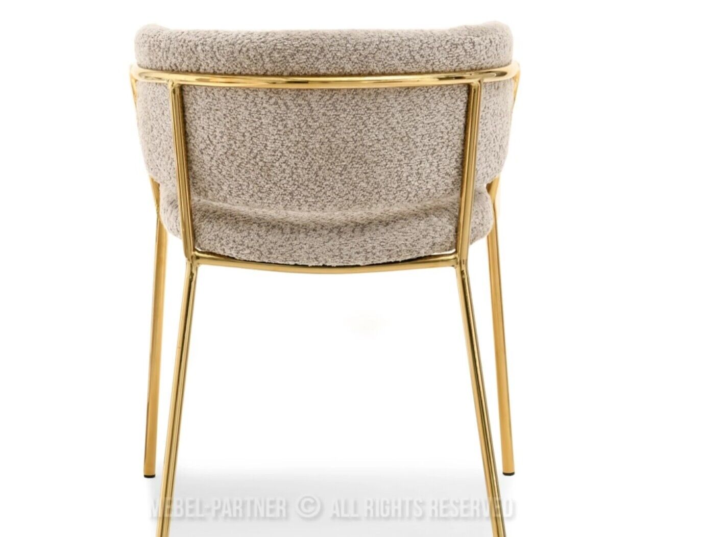Boucle dining chair