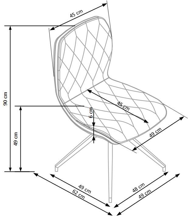 Velvet armchair