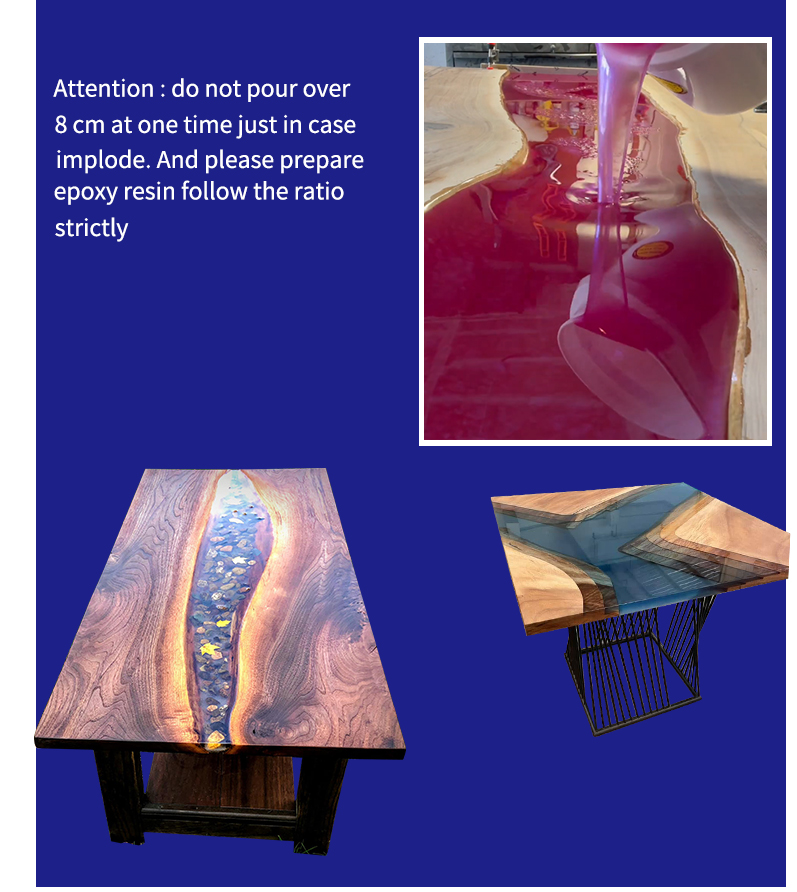 thin pour epoxy resin for top coating and DIY