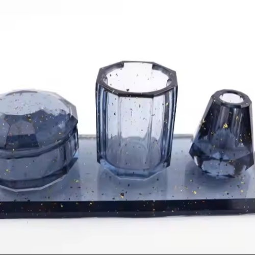 mirror surface high quality silicon mold for pen holder storage box and for resin art molds for epoxy resin