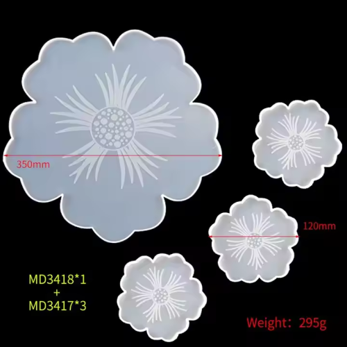 high quality flower silicon molds for epoxy resin for crystal epoxy resin cast for jewelry
