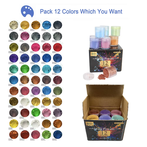 DLD DIY color mica powder pigment price set uses DIY resin arts