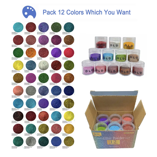 DLD fine glitter silvery powder rose gold white blue for epoxy flooring