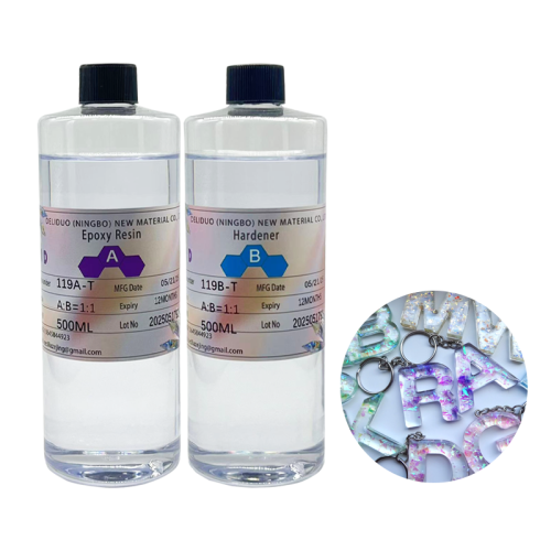 DLD Crystal clear Epoxy Resin Crystal AB Glue Gift Making Epoxy Resin and Hardener for Beginners