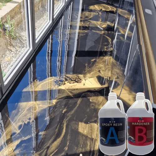DLD High Gloss Non-Slip Waterproof Epoxy Resin Easy Mixing Metallic Floor Glue Bulk Global Shipping for Woodworking Construction
