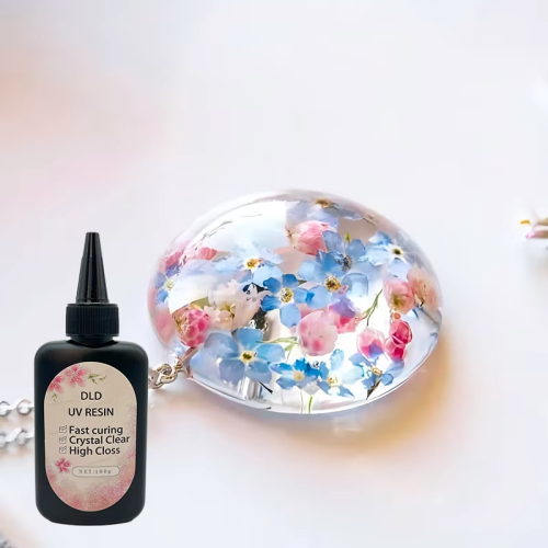 DLD Non Toxic UV Glue for Jewelry Making Resin Craft Making Suitable for Beginners to Masters