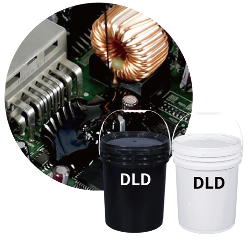 DLD High-hardness Thermal-conductive Waterproof High-temperature-resistant High-viscosity Two-component AB Epoxy Potting Compound for Power Module Electronics