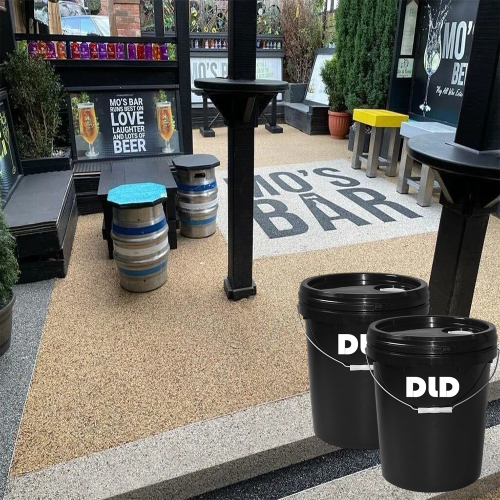DLD Scratch-resistant Epoxy Resin Washed Stone Paint Natural Stone Resin Floor Aggregate Floor Driveways Paths