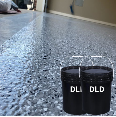 DLD Customized ODM OEM Floor Coatings Epoxy Flake Flooring Clear Top Coating